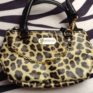 Lori Greiner Leopard Print Change Purse Wallet Small Phone Holder Cosmetic Bag